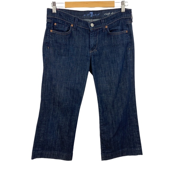 7 For All Mankind Denim - 7 For All Mankind Crop Dojo Trouser Capri Sz 28